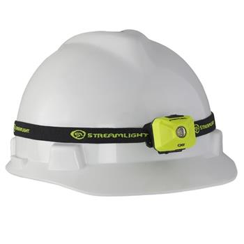 Streamlight QB LED Headlamp may be used with hard hats (Hardhat not included)