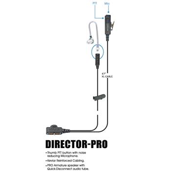 Klein Director-Pro Cell Phone Earpiece has a quick disconnect audio tube for easy cleaning and replacement