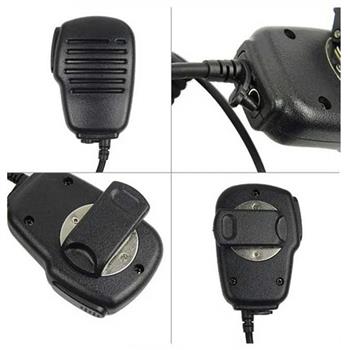 Klein Flare Compact Speaker Microphone with PTT button, 3.5mm port and durable clip
