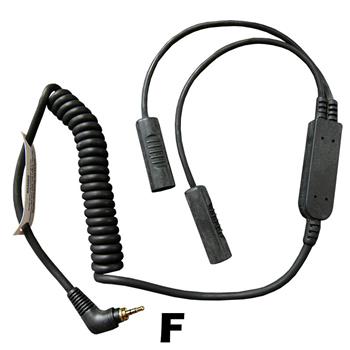 RiderComm Motorcycle Helmet Headset Cable with F connector (Discontinued with Limited Quantity)