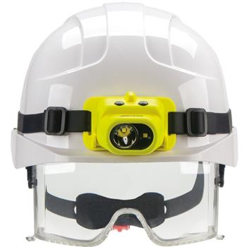 Nightstick Magmate™ USB Headlamp includes head straps (Helmet not included)