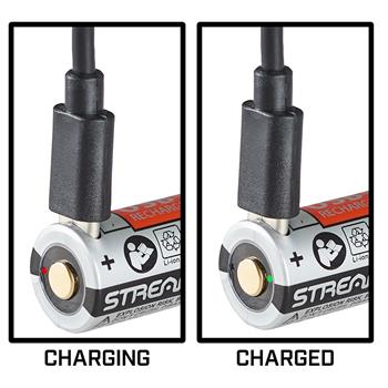 Streamlight SL-B9 USB-C Rechargeable Battery Pack with an integrated battery charge indicator