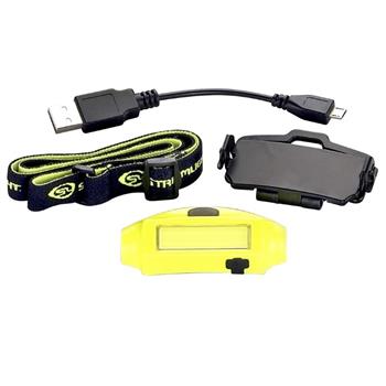 Streamlight Bandit® Headlamp includes headstrap, USB cord and hat clip
