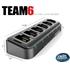 Klein TEAM6 Multi-Charger 25 percent smaller than other desktop multi-charger (6-shot)